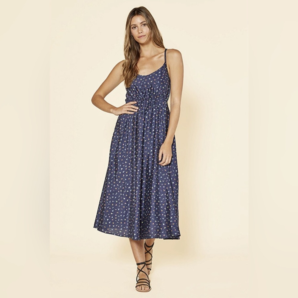 Outerknown La Luna Cami Silk-Blend Dress